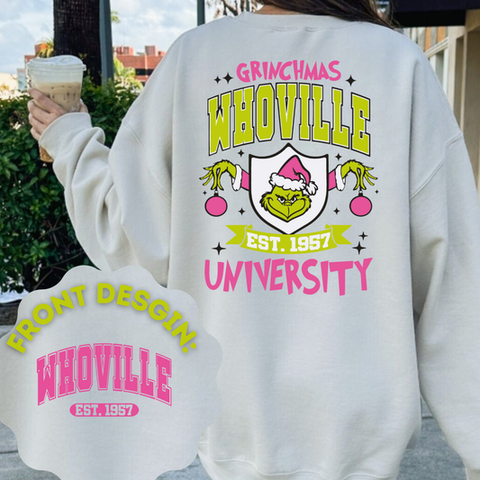 Whoville University Double Sided Sweatshirt