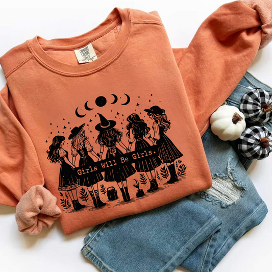 Girls Will be Girls Comfort Colors Crewneck