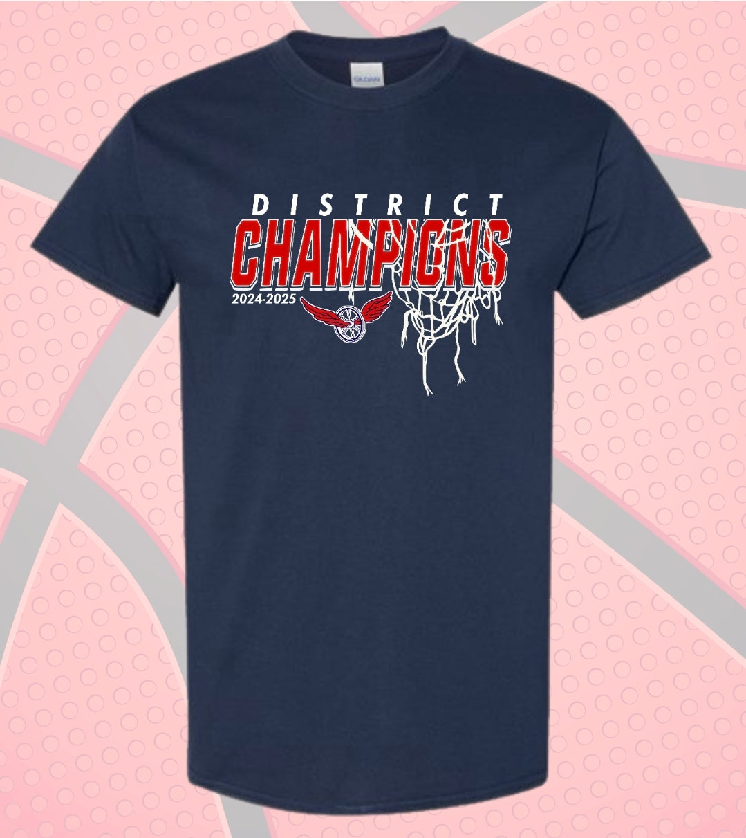 Boyne City Basketball District Champions Gildan Cotton Tee