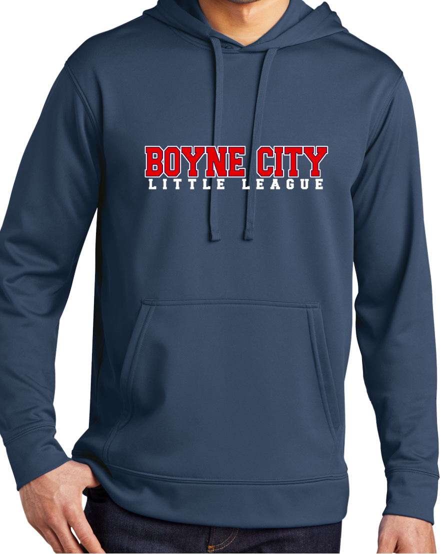 100% Polyester Performance Hooded Sweatshirt Youth/Adult