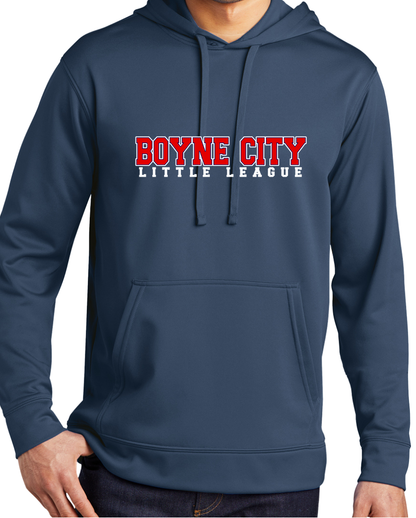 100% Polyester Performance Hooded Sweatshirt Youth/Adult