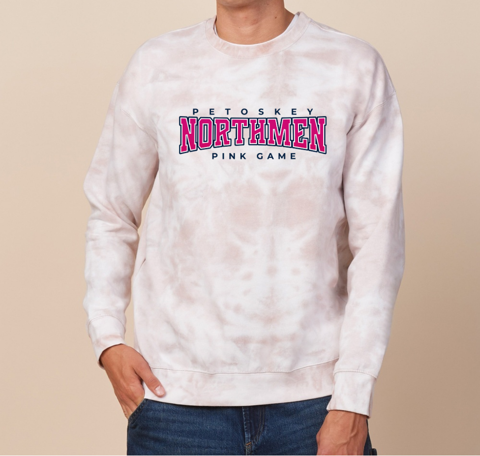 Petoskey Pink Game: Enza Tie Dye Crewneck
